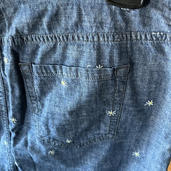 Stretch Denim  Skirt w/ liner sz 6p - Picture 5 of 9